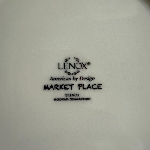 Set of 3 Lenox Market Place Indigo Salad Plates Floral 8 1/4 - Picture 4 of 7